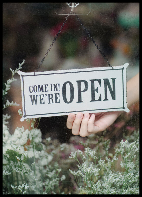 Foto plakat - Come in!