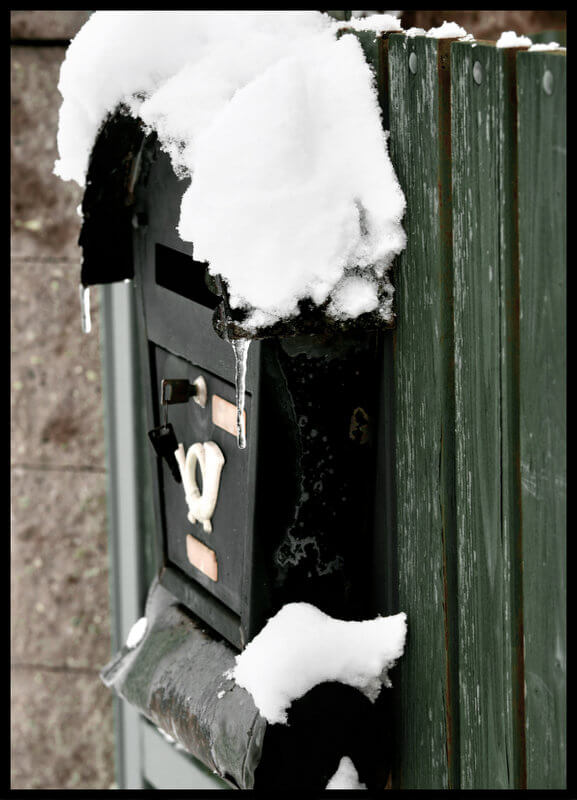 plakat foto - skrzynka na listy